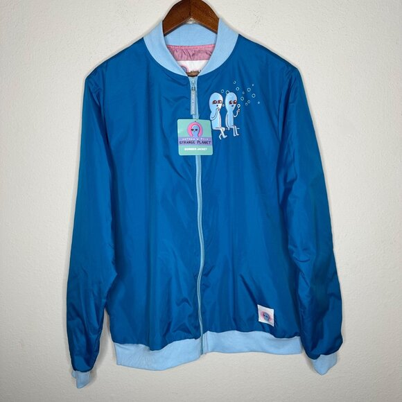 NWT Strange Planet bomber Jacket Windbreaker Sz M - Picture 11 of 11